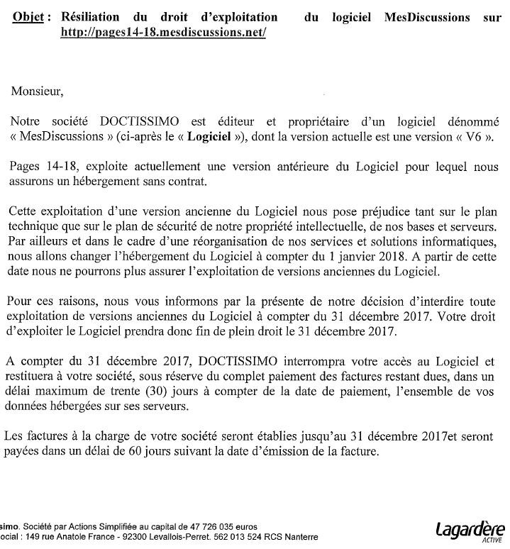 Re: IMPORTANT - L'avenir du Forum Pages 14-18 - Forum PAGES 14-18