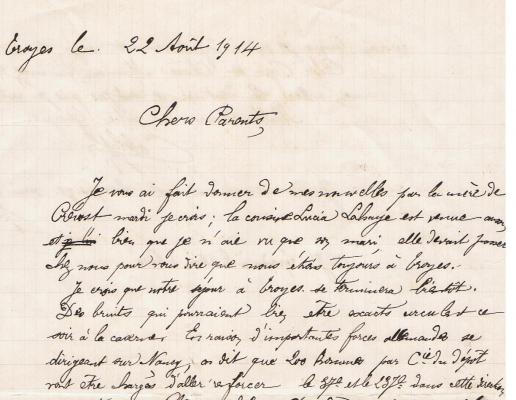 1918 lettres de poilus et censure